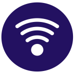 Purple WiFi Symbol